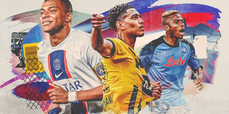 The eight top football players in Europe